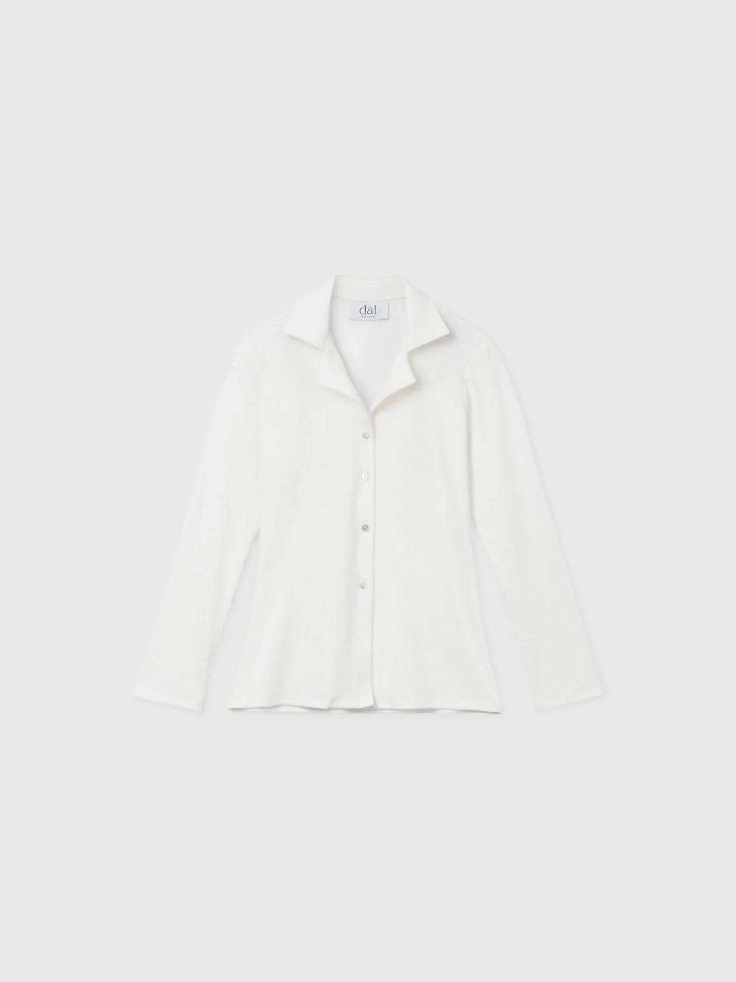 MODAL RIB KNIT COLLARED CARDIGAN