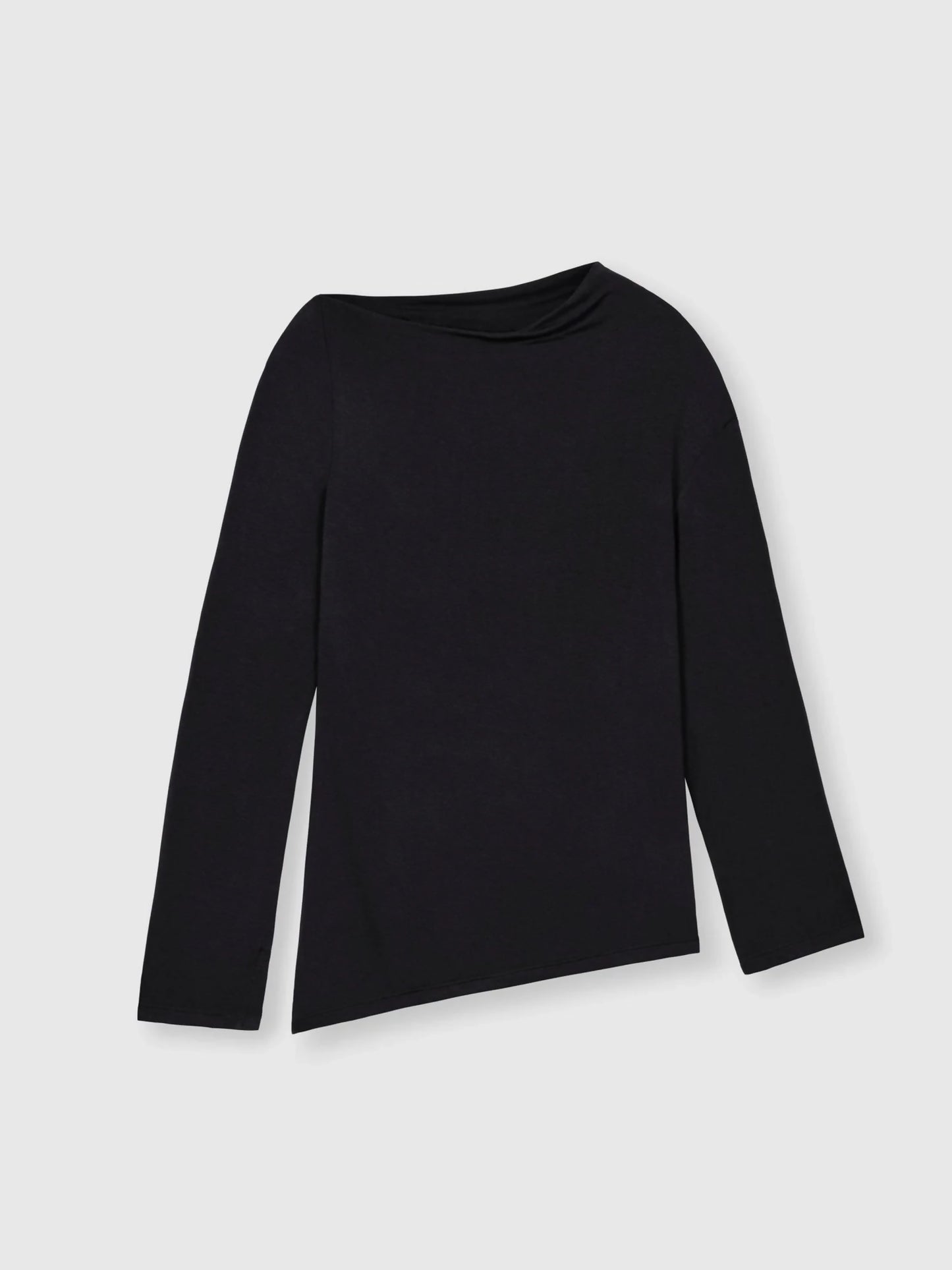 MODAL ASYMMETRIC KNIT TOP
