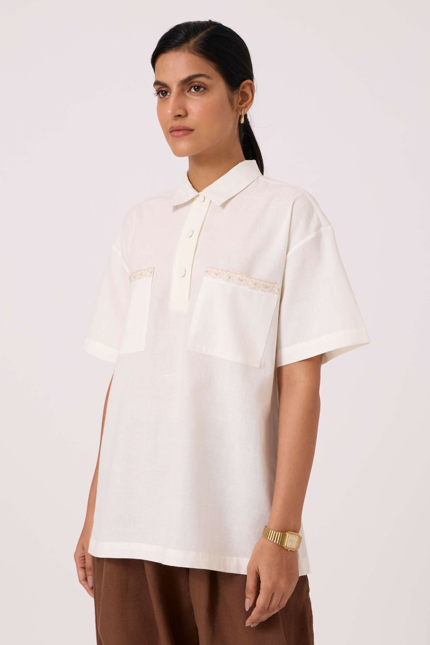 Alyosha Handwoven Embroidered Shirt