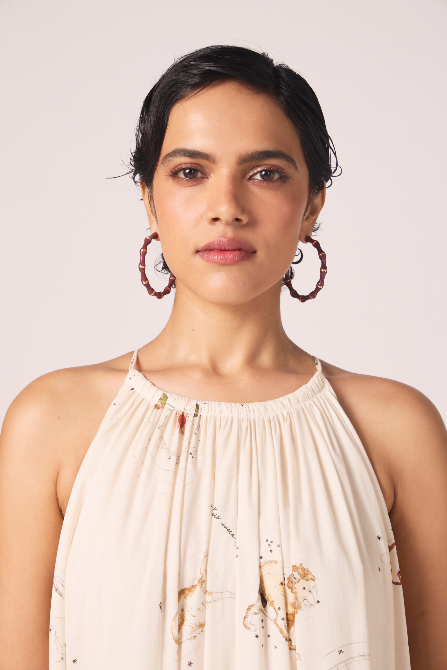 Naiara Zodiac Print Maxi Dress