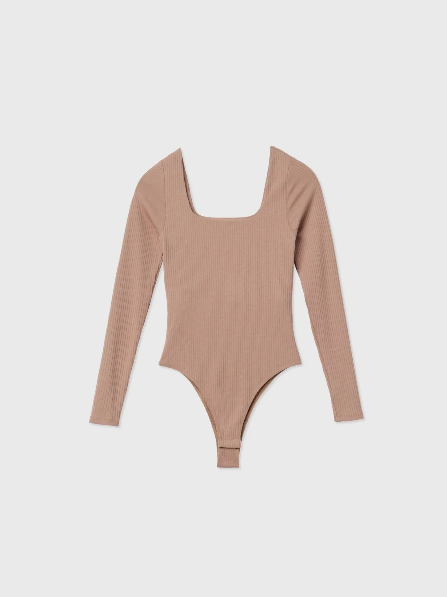 RIBBED LONG SLEEVE BODYSUIT