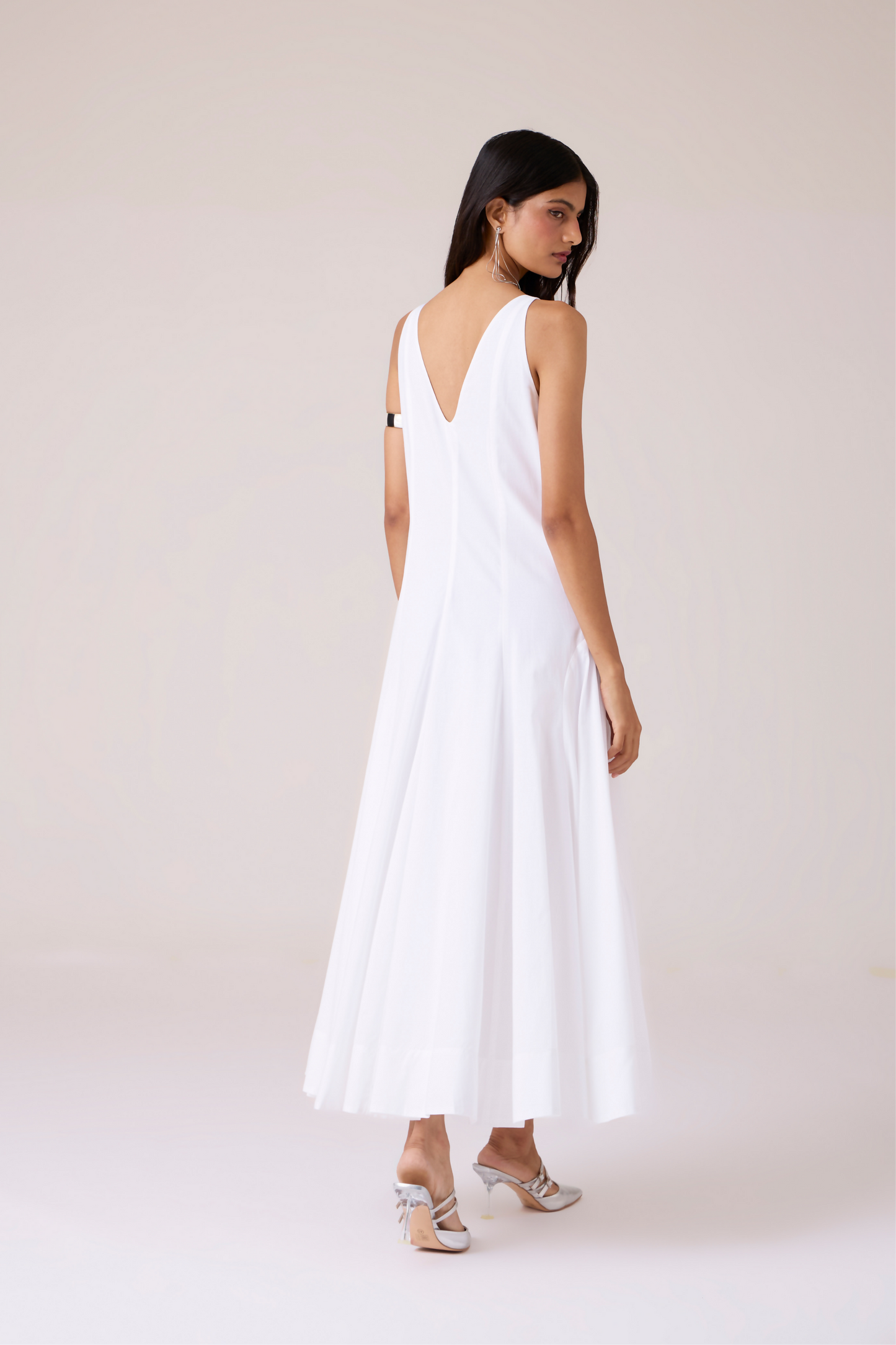 Aurora White Panelled Dress